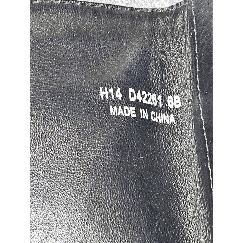 Cole Haan Boots Women 6 Black Leather Riding Equestrian Knee High Zip - Picture 8 of 10